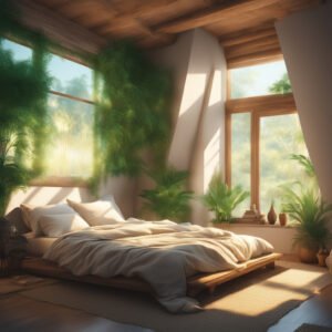 A sunny bedroom